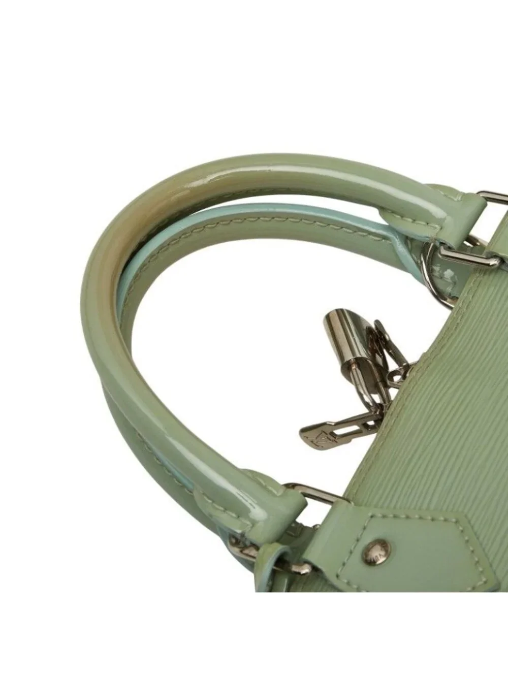 Louis Vuitton Epi Electric Alma PM Shoulder Bag Mint Green Patent Leather